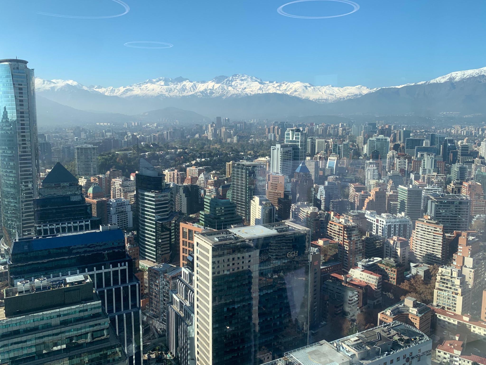 Santiago y la cordillera de los Andes